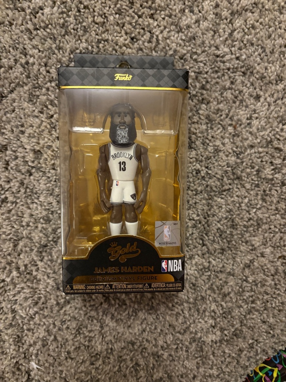 Funko James Harden Vinyl Figure - White/Gold/Black